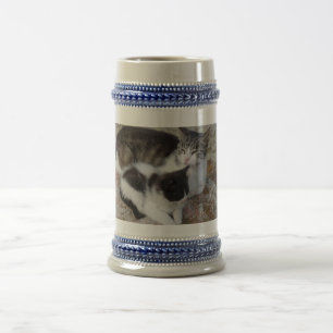 Chope À Bière Mère & Enfant Gris /Bleu Stein 22 oz