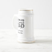 Chope À Bière Message personnel de Fête des pères (Devant gauche)