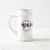 Chope À Bière Mexique USA Mon pays Mon patrimoine (Gauche)