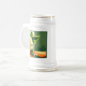 Chope À Bière Mid Century Modern Shamrock Martini Sláinte! (Devant gauche)