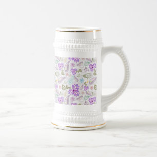 Chope À Bière Mignons motifs cachemire pastel