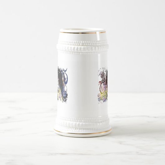 Chope À Bière Mode Diva tourbillonné (Centre)