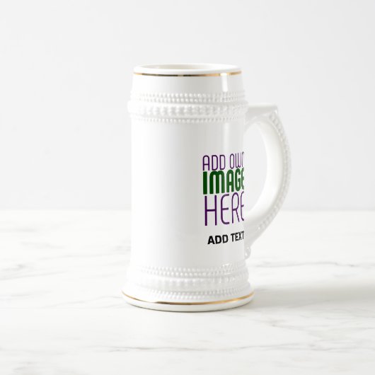 CHOPE À BIÈRE MODÈLE DE TEXTE D'IMAGE BLANCHE SIMPLE MODERNE (Devant droit)