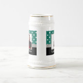 Chope À Bière Modèle photo à points de polka vert (Centre)