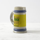 CHOPE À BIÈRE MODÈLE TEXTE D'IMAGE JAUNE LUMINEUSE MODERNE (Devant gauche)