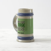 CHOPE À BIÈRE MODÈLE TEXTE D'IMAGE VERTE MINT MODERNE (Devant gauche)