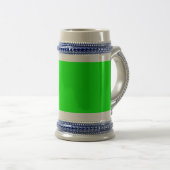CHOPE À BIÈRE MODERNE ÉDITABLE NEON GREEN IMAGE MODÈLE TEXTE (Devant droit)