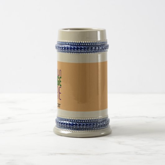 CHOPE À BIÈRE MODERNE ÉDITABLE PEACH ORANGE IMAGE MODÈLE TEXTE (Centre)