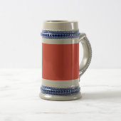 CHOPE À BIÈRE MODERNE ÉDITABLE ROUGE ORANGE MODÈLE TEXTE D'IMAGE (Devant droit)
