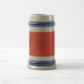 CHOPE À BIÈRE MODERNE ÉDITABLE ROUGE ORANGE MODÈLE TEXTE D'IMAGE (Centre)