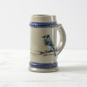 Chope À Bière Moderne Juste Birding Blue Jays (Devant droit)