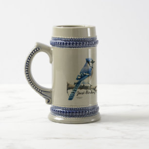 Chope À Bière Moderne Juste Birding Blue Jays