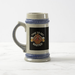 Chope À Bière Moment de l'arrosage drôle de bière de Thanksgivin