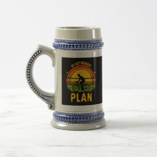 Chope À Bière Mon Plan De Retraite Passionné De Cyclisme