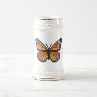 Chope À Bière Monarch Butterfly Stein