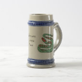 Chope À Bière Monde Serpent : Extrême, Puissance, Aventures. (Devant droit)
