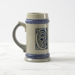 Chope À Bière Monogramme celtique de C