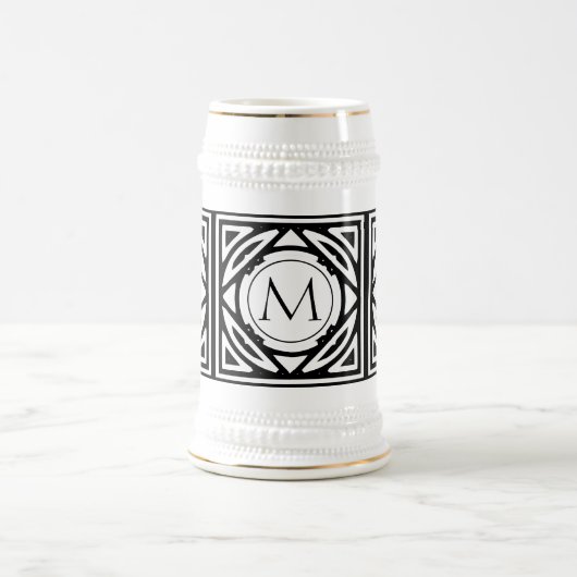 Chope À Bière Monogramme encadré (Centre)
