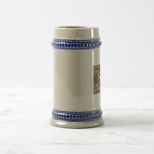 Chope À Bière Monogramme S Antique (Centre)