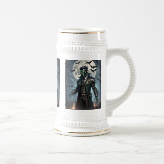 Chope À Bière Monstre de Frankenstein Steampunk Halloween (Droite)