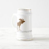 Chope À Bière Moose Stein-Walden, Henry David Thoreau Citation (Devant gauche)