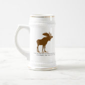 Chope À Bière Moose Stein-Walden, Henry David Thoreau Citation (Gauche)