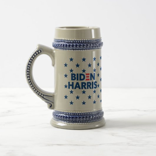 Chope À Bière Motif Biden / Harris Blue Stars (Gauche)