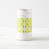 Chope À Bière Motif d'ancre jaune (Centre)