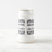 Chope À Bière Motif de BATIK moderne (Centre)