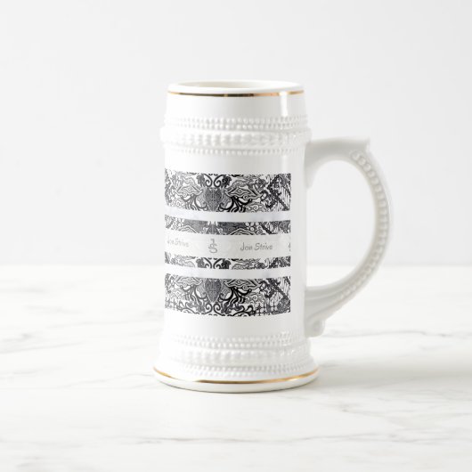 Chope À Bière Motif de BATIK moderne (Droite)