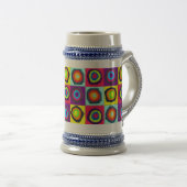 Chope À Bière motif de cercles (Devant droit)