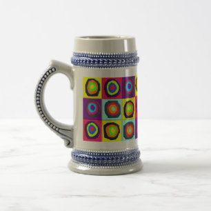 Chope À Bière motif de cercles