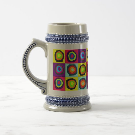 Chope À Bière motif de cercles (Gauche)