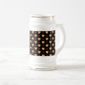Chope À Bière Motif de coeurs dorés pour la Saint-Valentin-23655 (Devant droit)