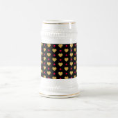 Chope À Bière Motif de coeurs dorés pour la Saint-Valentin-23655 (Centre)