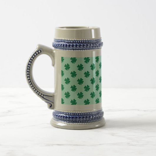 Chope À Bière Motif de feuilles de trèfle de la Saint-Patrick-54 (Gauche)