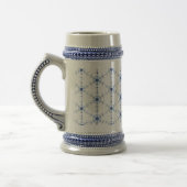 Chope À Bière Motif de flocon de diamant (Gauche)