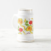 Chope À Bière Motif de la salade de tomate Avocado (Devant gauche)
