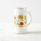 Chope À Bière Motif de la salade de tomate Avocado (Devant droit)