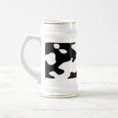 Chope À Bière Motif de vache noir et blanc (Gauche)