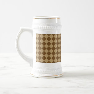 Chope À Bière Motif diamant combiné Brown par STaylor