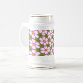 Chope À Bière Motif Fleurs Cosmos (Devant gauche)