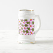 Chope À Bière Motif Fleurs Cosmos (Devant droit)