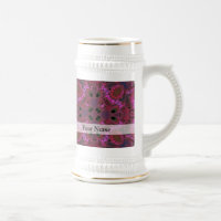 Motif fractal numérique magenta