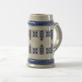 Chope À Bière Motif traditionnel, Motif traditionnel roumain T-S (Devant droit)