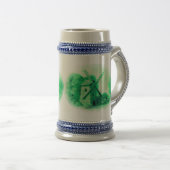 Chope À Bière Moulin à vent vert de Delft, cheval vert de Delft (Devant droit)
