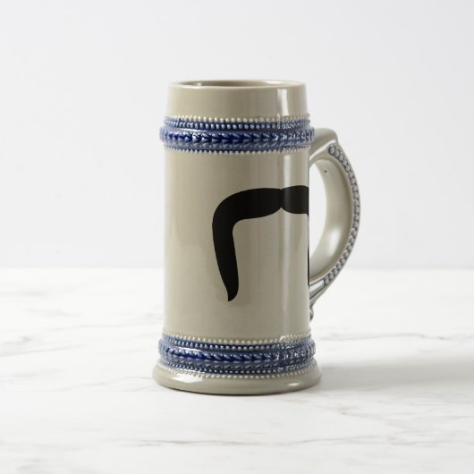 Chope À Bière Moustache en fer à cheval (Devant droit)