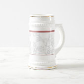 Chope À Bière Mughal Design on a Stein (Devant droit)