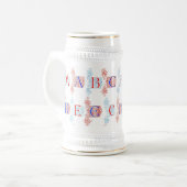 Chope À Bière Musique Alphabet (Devant gauche)