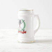 Chope À Bière Musique de golf personnalisée (Devant droit)